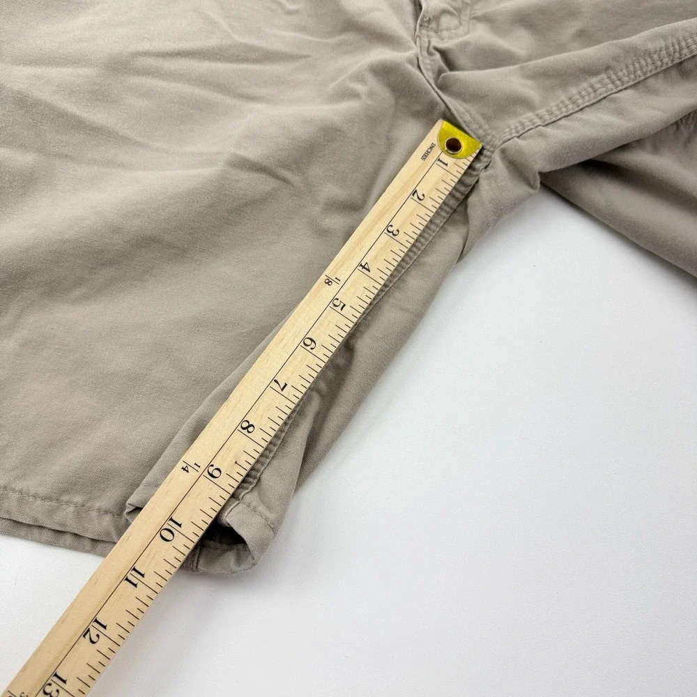 Carhartt Mens Relaxed Fit Cotton Canvas Cargo Work Shorts Tan Khaki 38